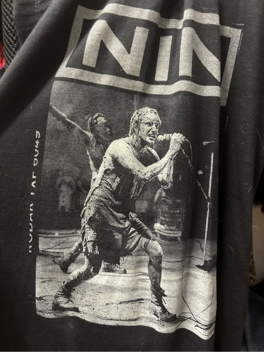 Nine inch nails fishnet mini dress Large